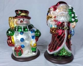Thomas Pacconi Classics Blown Glass Ornaments w COA