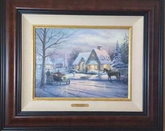 Thomas Kinkade Memories Of Christmas Framed Print