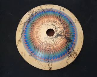 004 Navajo Horsehair Etched Pottery