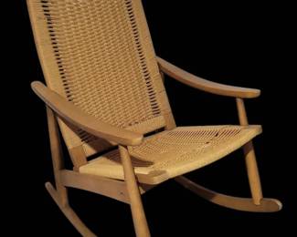 MidCentury Modern Woven Rope Rocker