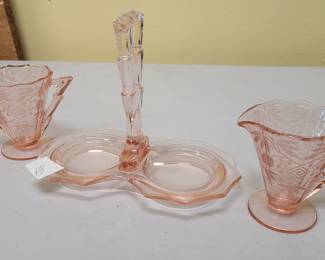 VTG Pink Depression dishes