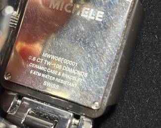 Michele Deco Diamond Chronograph Watch