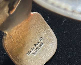 vintage Native American-style sterling silver cuff bracelet by Uncle Sam