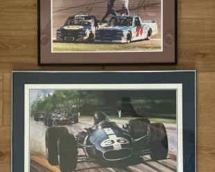Signed NASCAR Finish Dan Gurney F1 Pro History Collectors Set