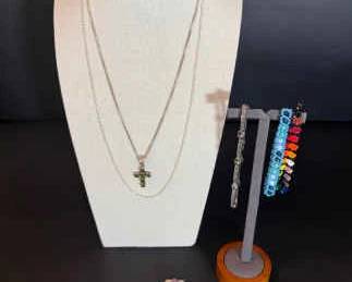 Eclectic Jewelry Collection Sterling Silver Necklaces, Bracelets Statement Pendant