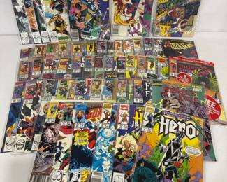 Marvel Bronze Copper Age 50 Comic Lot SpiderMan, Fantastic Four, And More