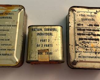 Vintage survival food (unopened) 
