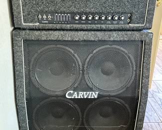 Carvin tube guitar amp head with matching speaker cabinet