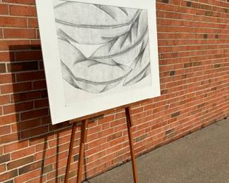 #18: 29.5”w x 23.5”h, $40.00, ebony pencil