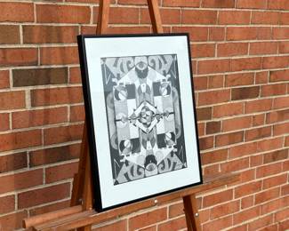 #13: 12”w x 14.5”h, $85.00, ebony pencil