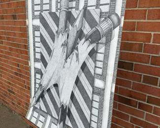 #7: 20”w x 26”h, $70.00, ebony pencil