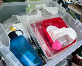 Bins of Misc Household