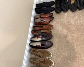 Men leather shoes.
