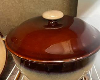 Sango Nova Brown Casserole and lid