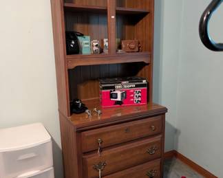 2 pc dresser and bookshelf with matching dresser by Bassett