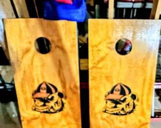 UGA custom made Cornhole set with beanbags