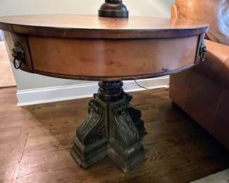 Vintage Drum Side/Accent Table