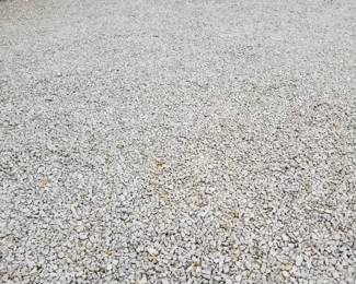Extensive amount of gravel