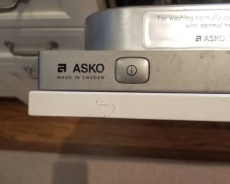 ASKO dishwasher with stainless steel interior