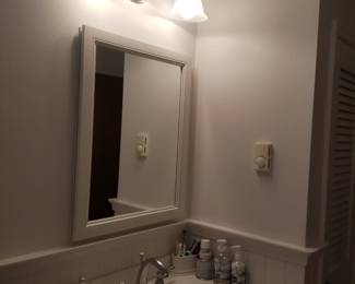 Vanity mirror; vanity light