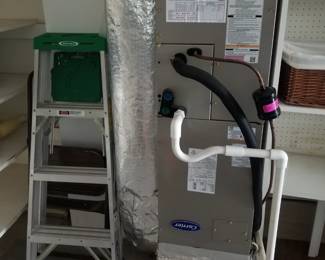 Stepladder; Carrier HVAC