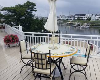Custom patio dining set imported from Italy - HEAVY