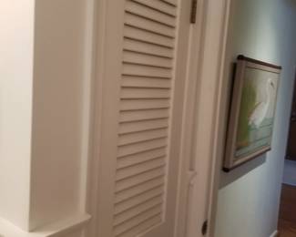 Louvered door