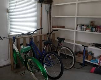 Beach bikes - nearly new!
