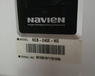 Navien tankless hot water heater