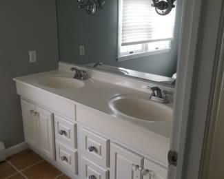 Double bath vanity; vanity lights