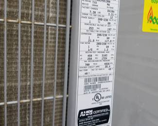 HVAC mfg. April 2013