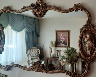 beautiful king Louie xv Romeo and Juillet mirror its very nice 72 inches
