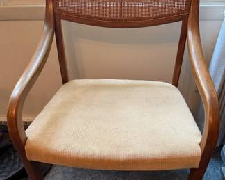 Drexel Declaration Cane Captain Chairs (2)
• Designed by Kipp Stewart & Stewart MacDougall
• Released in 1960–1964
• American Modern styling with Scandinavian and Shaker influences