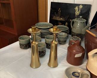 Nice selection of brass items