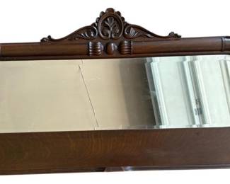 Vintage Wood Wall Mirror