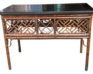 Bamboo Console Table