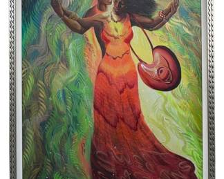 ORIGINAL SIGNED African Style Painting