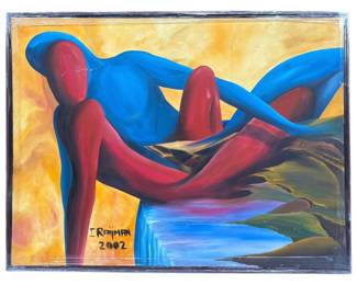 ORIGINAL Abstract I. Raijman Painting