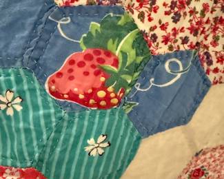Vintage 1930's Handmade Feed Sack Quilts in Pristine Condition