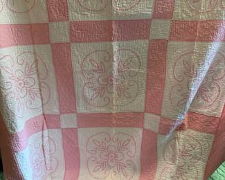 Vintage 1930's Handmade Feed Sack Quilts in Pristine Condition