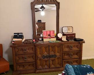 Vintage Solid Wood Dresser 