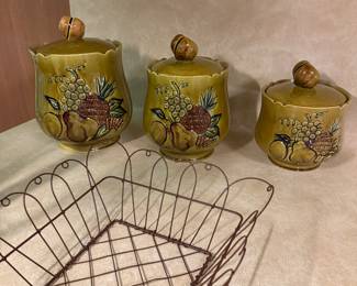 Vintage Fruit Canisters