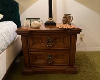 Vintage Sold Wood Nightstand 
