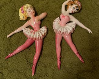 Vintage Lefton Ballerinas - Wall Hangers 