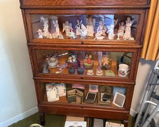 Vintage Curio Cabinet with Vintage Figurines -Sold Separately 