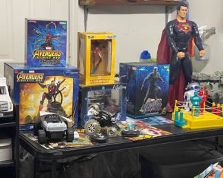 Superhero collectible statues