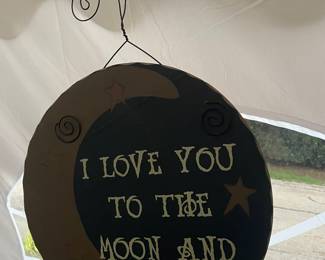 Wood wall hanging