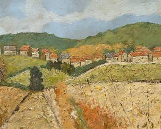 Valrey, French Provincial Landscape, 20th Century