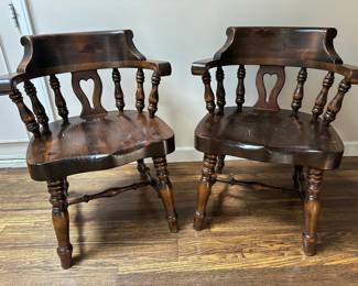 Two Vintage Captains Chairs