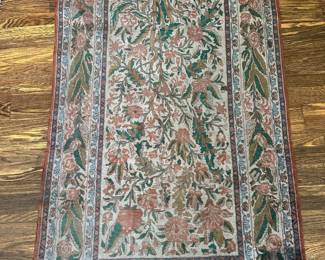 Vintage Hand-Knotted Silk Persian Nain Rug, Mid 20th Century (5' 2" X 3' )